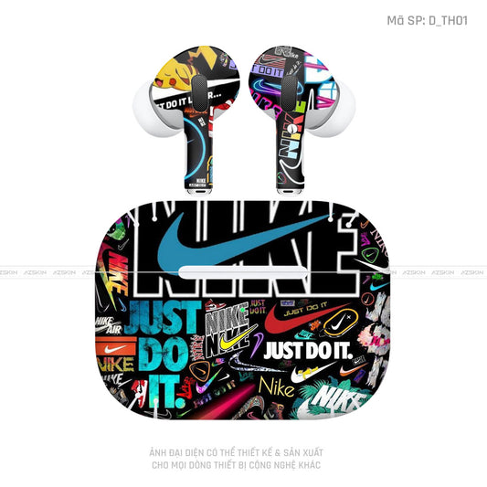 Dán Skin Tai Nghe Airpod Pro/ Pro 2 Hình Nike | D_TH01