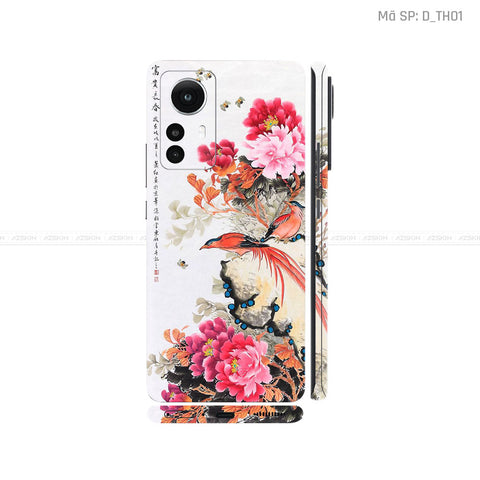 Dán Skin Xiaomi 12 Series Hình Thư Pháp | D_TH01