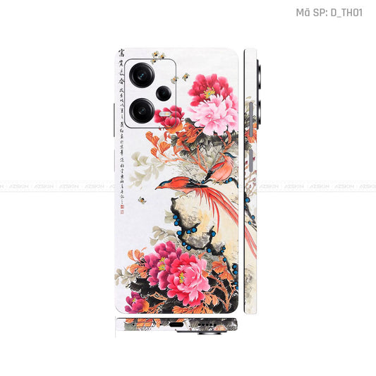 Dán Skin Xiaomi Redmi Note 12 Series Hình Thư Pháp | D_TH01