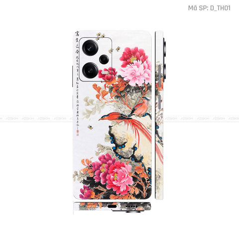 Dán Skin Xiaomi Redmi Note 12 Series Hình Thư Pháp | D_TH01