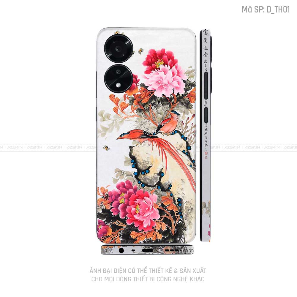 Miếng Dán Skin Điện Thoại OPPO A Series Hình Thư Pháp | D_TH01