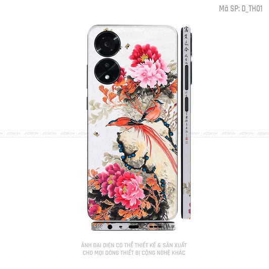 Miếng Dán Skin Điện Thoại OPPO A Series Hình Thư Pháp | D_TH01