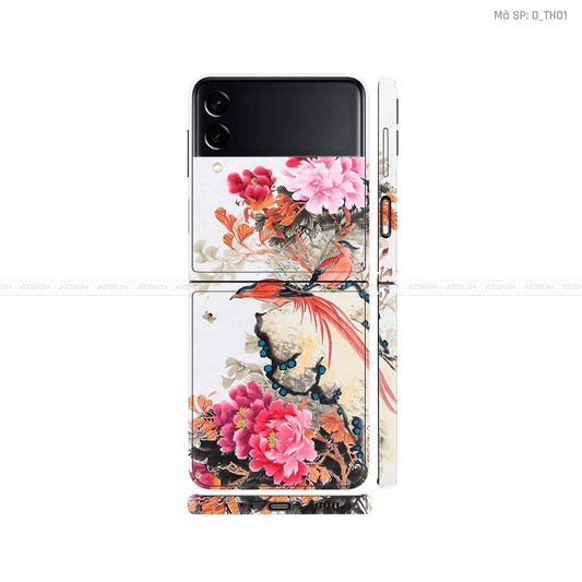 Dán Skin Galaxy Zflip4 Hình Thư Pháp | D_TH01