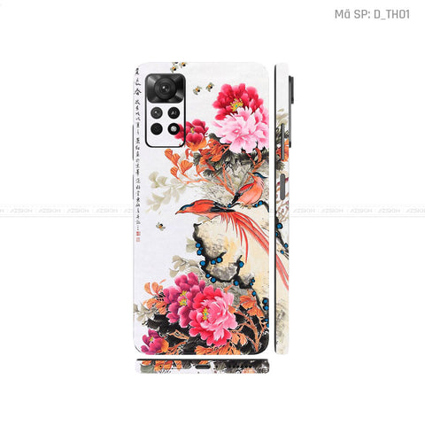 Dán Skin Xiaomi Redmi Note 11 Series Hình Thư Pháp | D_TH01