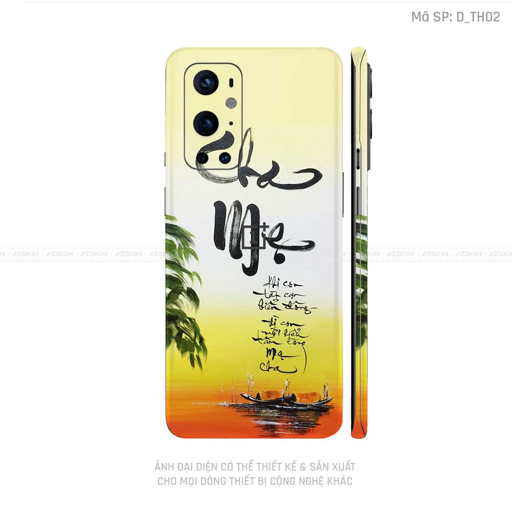 Dán Skin Oneplus 8/9 Series Hình Thư Pháp | D_TH02