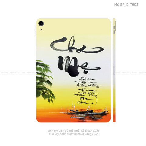 Dán Skin IPad Air Series Hình Thư Pháp | D_TH02