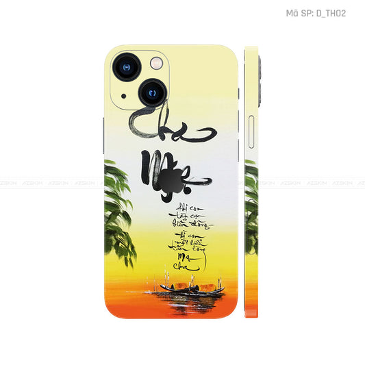 Dán Skin IPhone 14 Series Hình Thư Pháp | D_TH02