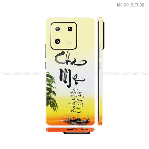 Dán Skin Xiaomi 13 Series Hình Thư Pháp | D_TH02