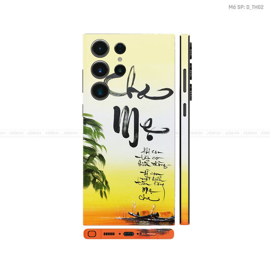Dán Skin Samsung Galaxy S24 Series Chủ Đề Thư Pháp| D_TH02