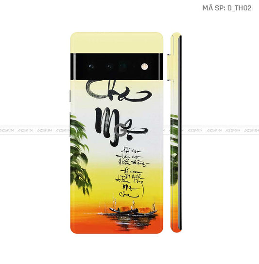 Dán Skin Google Pixel 6 Series Hình Thư Pháp | D_TH02