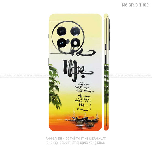 Dán Skin Oneplus 11 Series Hình Thư Pháp | D_TH02