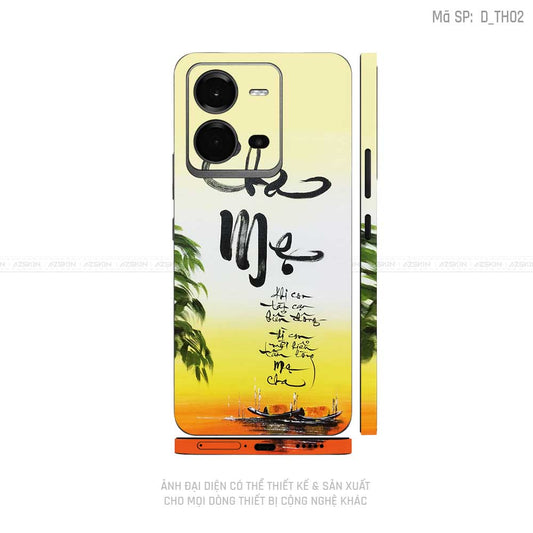 Dán Skin Vivo V Series Hình Thư Pháp | D_TH02