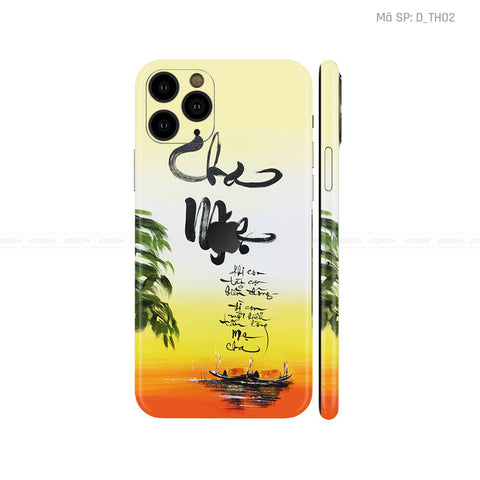 Dán Skin IPhone 11 Series Hình Thư Pháp | D_TH02