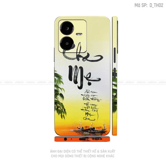 Dán Skin Vivo Y Series Hình Thư Pháp | D_TH02