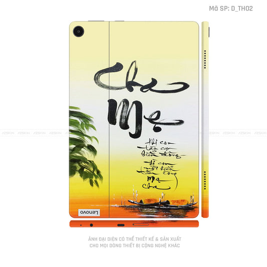 Dán Skin Máy Tính Bảng Lenovo Pad Series Hình Thư Pháp | D_TH02