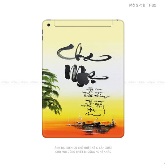 Dán Skin IPad Gen Series Hình Thư Pháp | D_TH02