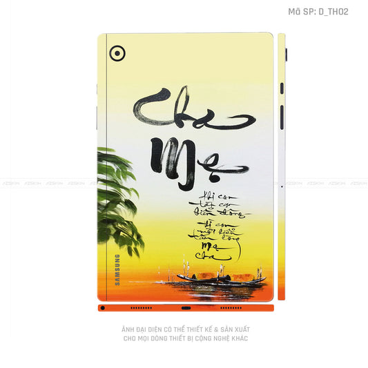 Dán Skin Galaxy Tab A Series Hình Thư Pháp | D_TH02
