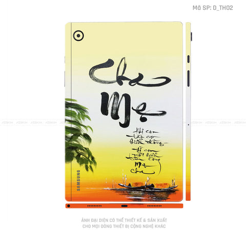 Dán Skin Galaxy Tab A Series Hình Thư Pháp | D_TH02