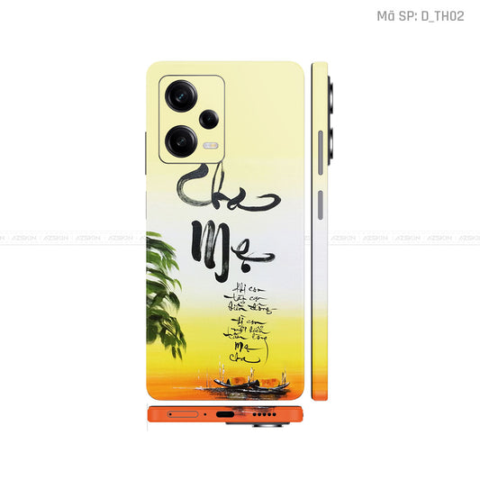 Dán Skin Xiaomi Redmi Note 12 Series Hình Thư Pháp | D_TH02