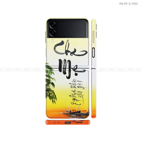 Dán Skin Galaxy Zflip3 Hình Thư Pháp | D_TH02