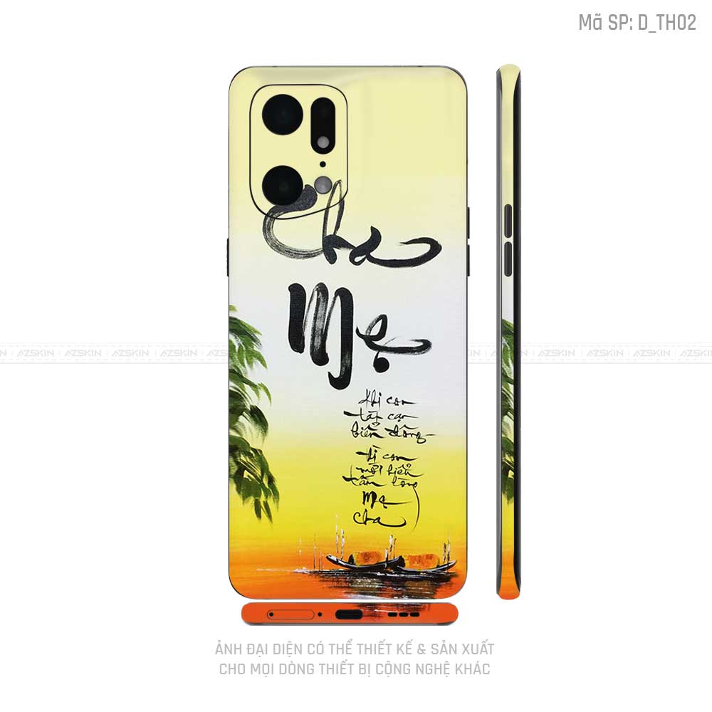 Dán Skin Realme Series Hình Thư Pháp | D_TH02