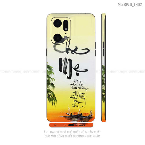 Dán Skin Realme Series Hình Thư Pháp | D_TH02