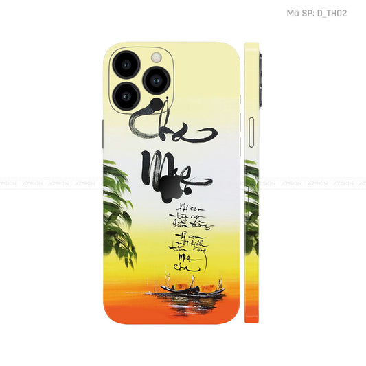 Dán Skin IPhone 12 Series Hình Thư Pháp | D_TH02