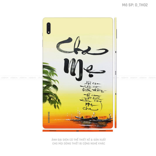 Dán Skin Galaxy Tab S8 Series Hình Thư Pháp | D_TH02