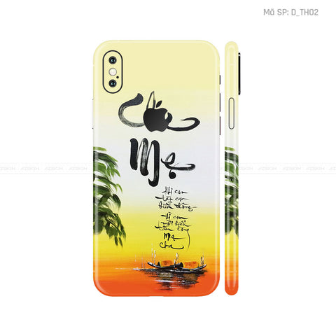 Dán Skin IPhone X Series Hình Thư Pháp | D_TH02