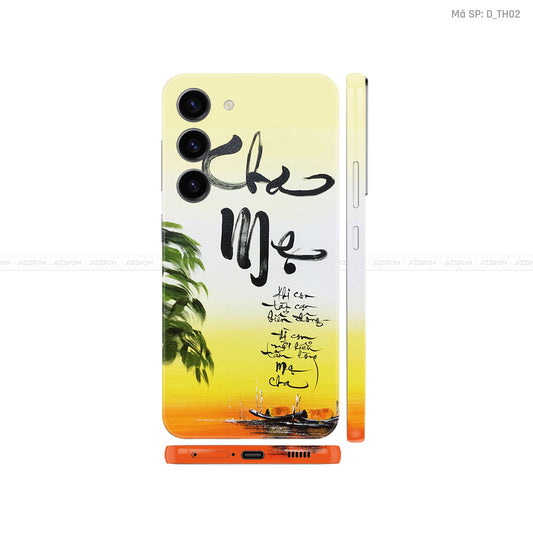 Dán Skin Samsung Galaxy S24 Series Chủ Đề Thư Pháp| D_TH02
