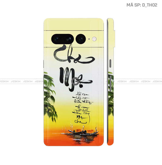 Dán Skin Google Pixel 8 Series Hình Thư Pháp | D_TH02