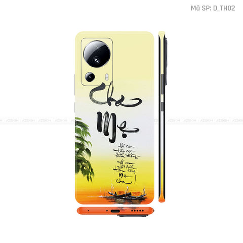 Dán Skin Xiaomi 13 Series Hình Thư Pháp | D_TH02