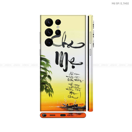 Dán Skin Galaxy S22 Series Hình Thư Pháp | D_TH02