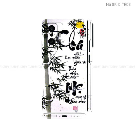 Dán Skin Xiaomi 11 Series Hình Thư Pháp | D_TH03