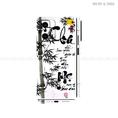 Dán Skin Xiaomi 11 Series Hình Thư Pháp | D_TH03