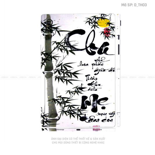 Dán Skin Galaxy Tab A Series Hình Thư Pháp | D_TH03
