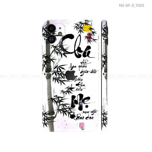 Dán Skin IPhone 11 Series Hình Thư Pháp | D_TH03