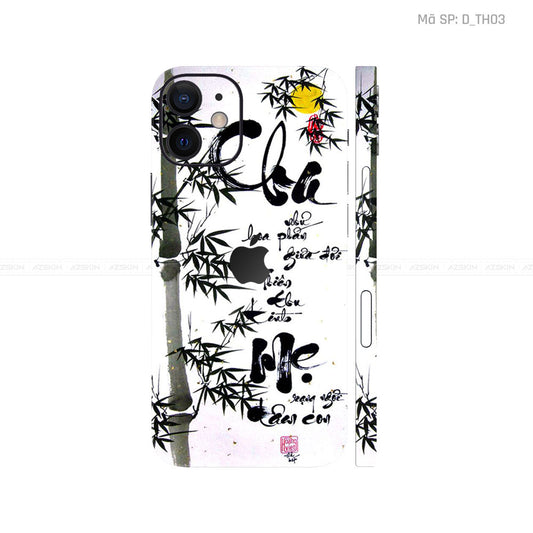 Dán Skin IPhone 12 Series Hình Thư Pháp | D_TH03