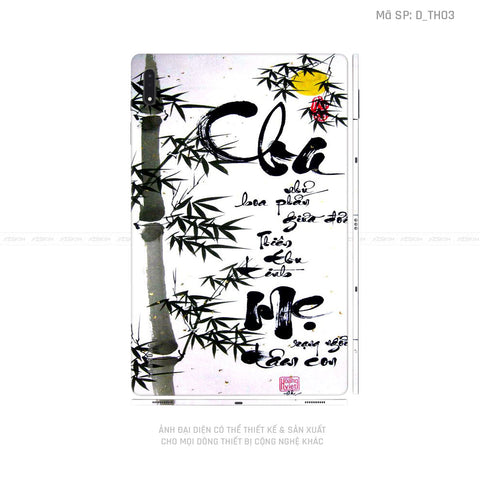 Dán Skin Galaxy Tab S8 Series Hình Thư Pháp | D_TH03
