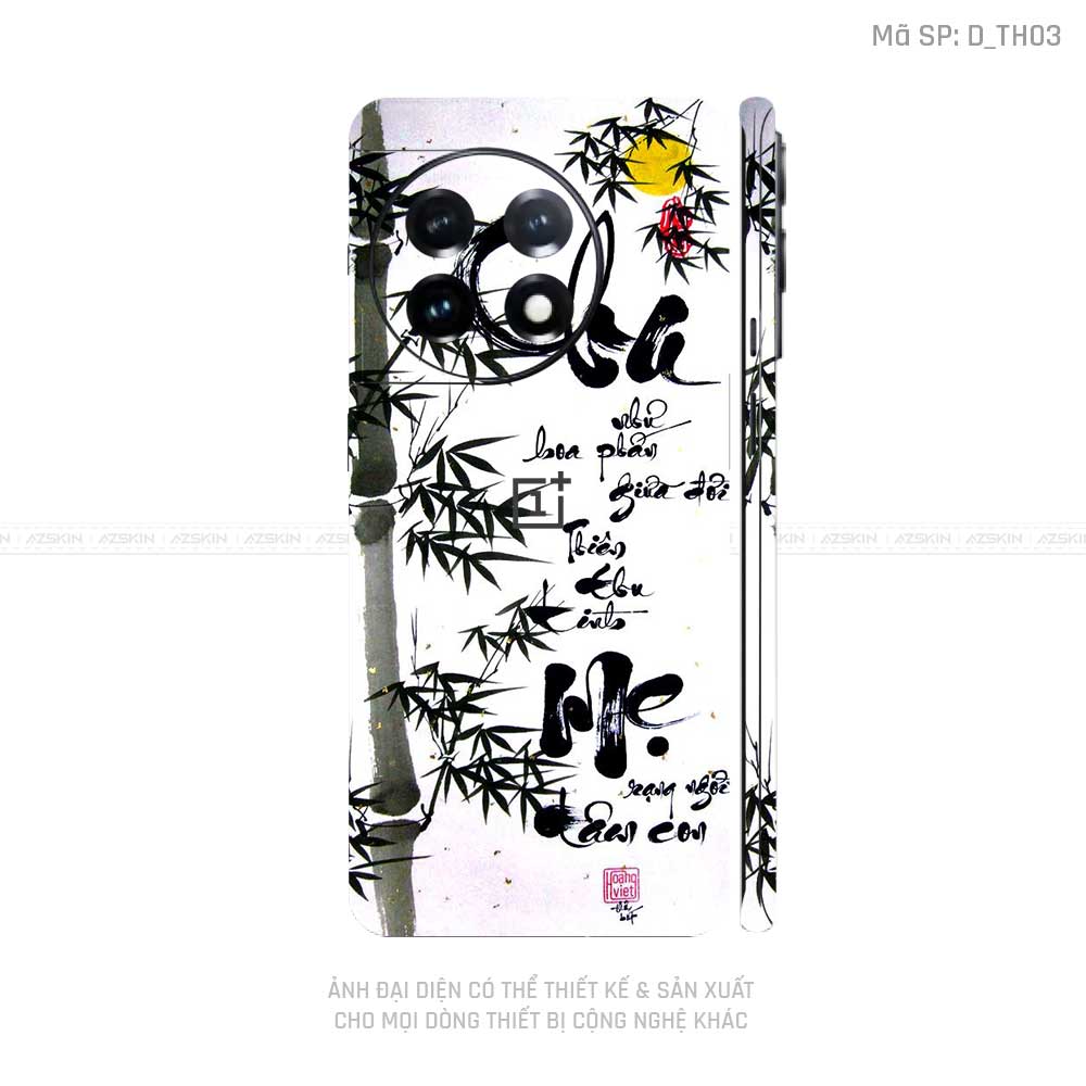 Dán Skin Oneplus Ace Series Hình Thư Pháp | D_TH03