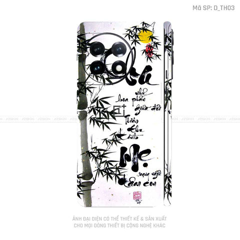 Dán Skin Oneplus Ace Series Hình Thư Pháp | D_TH03