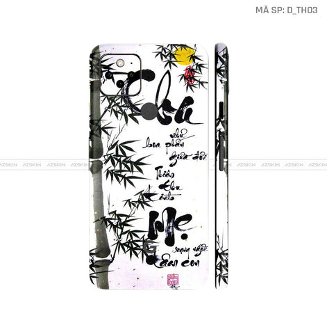 Dán Skin Google Pixel 5 Hình Thư Pháp | D_TH03