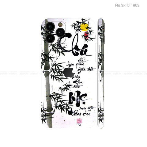 Dán Skin IPhone 11 Series Hình Thư Pháp | D_TH03