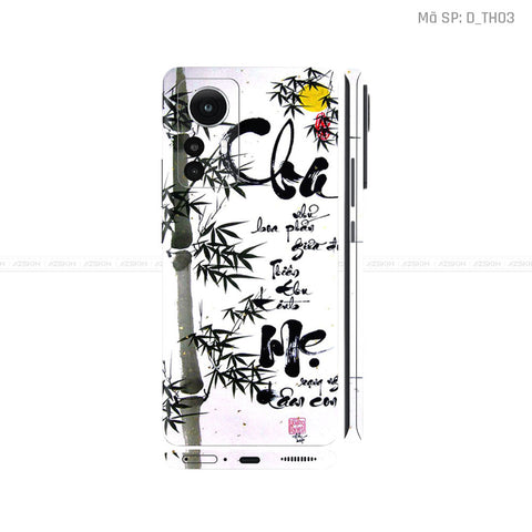 Dán Skin Xiaomi 12 Series Hình Thư Pháp | D_TH03