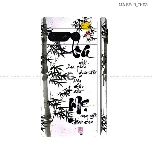 Dán Skin Google Pixel 8 Series Hình Thư Pháp | D_TH03