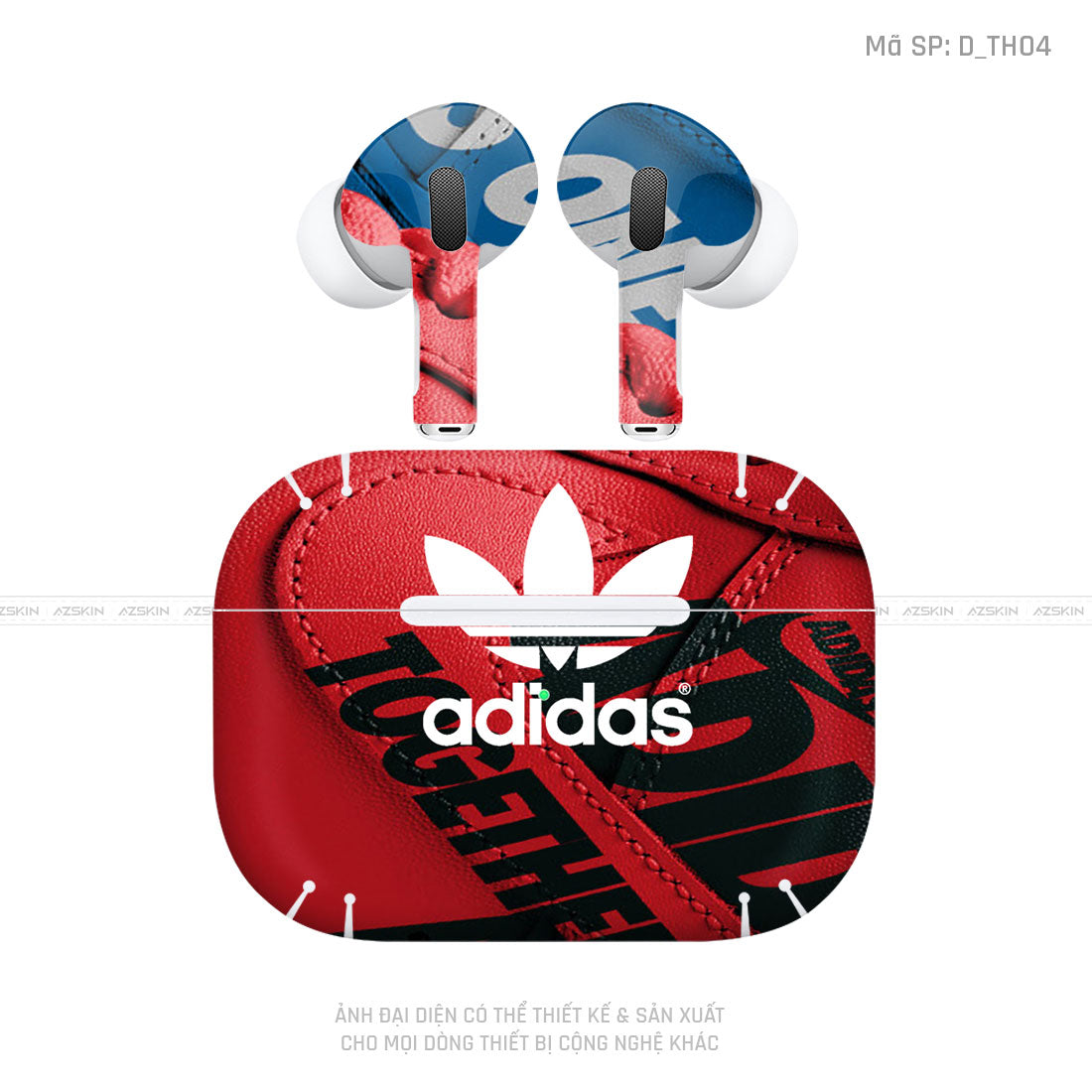 Dán Skin Tai Nghe Airpod Pro/ Pro 2 Hình Adidas | D_TH04 – AZSKIN.VN