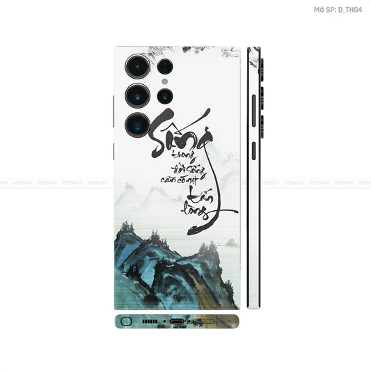 Dán Skin Samsung Galaxy S24 Series Chủ Đề Thư Pháp| D_TH04