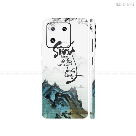 Dán Skin Điện Thoại Xiaomi 14 Series Hình Thư Pháp | D_TH04