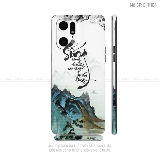Dán Skin Realme Series Hình Thư Pháp | D_TH04