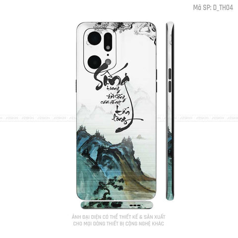 Dán Skin Realme Series Hình Thư Pháp | D_TH04